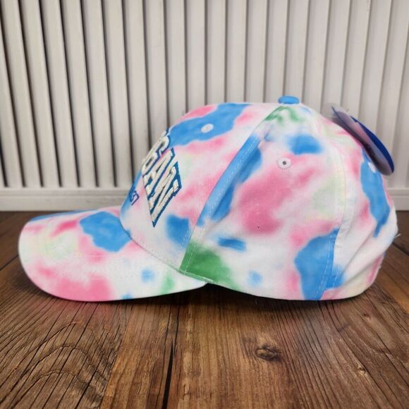 Robin Ruth Michigan Bubble Gum Tie Dye Hat Cap Blue Pink Colorful Pastels Design - Picture 6 of 10